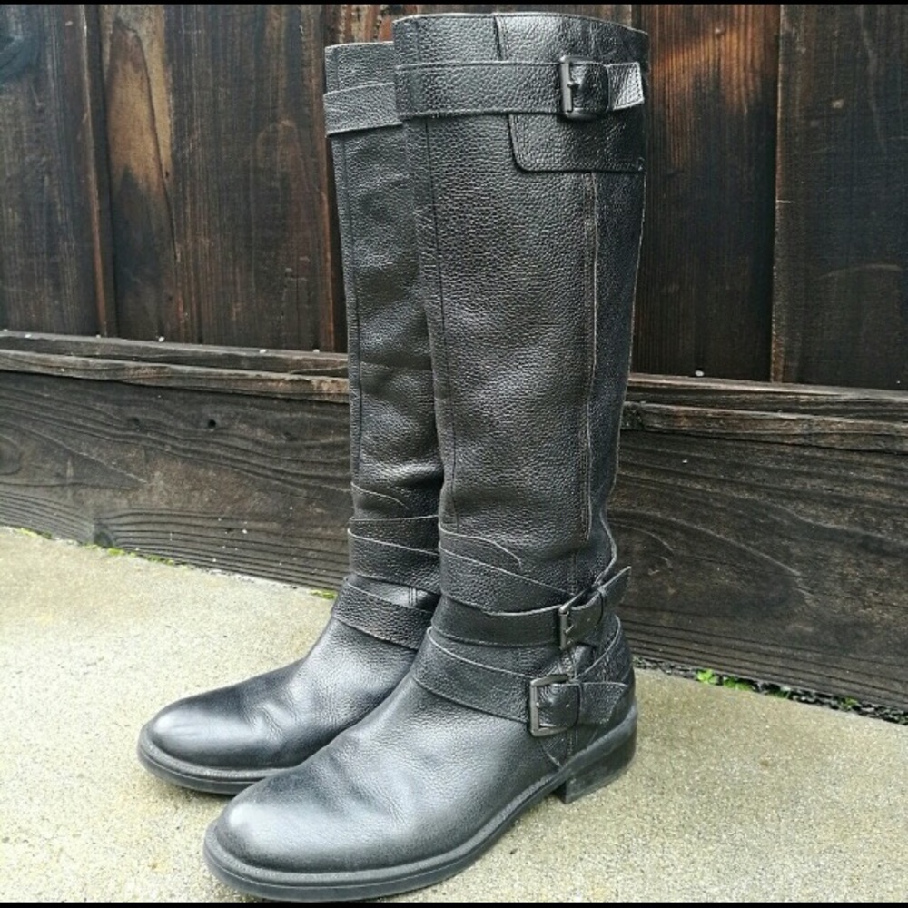 Enzo Angiolini black leather boots 11