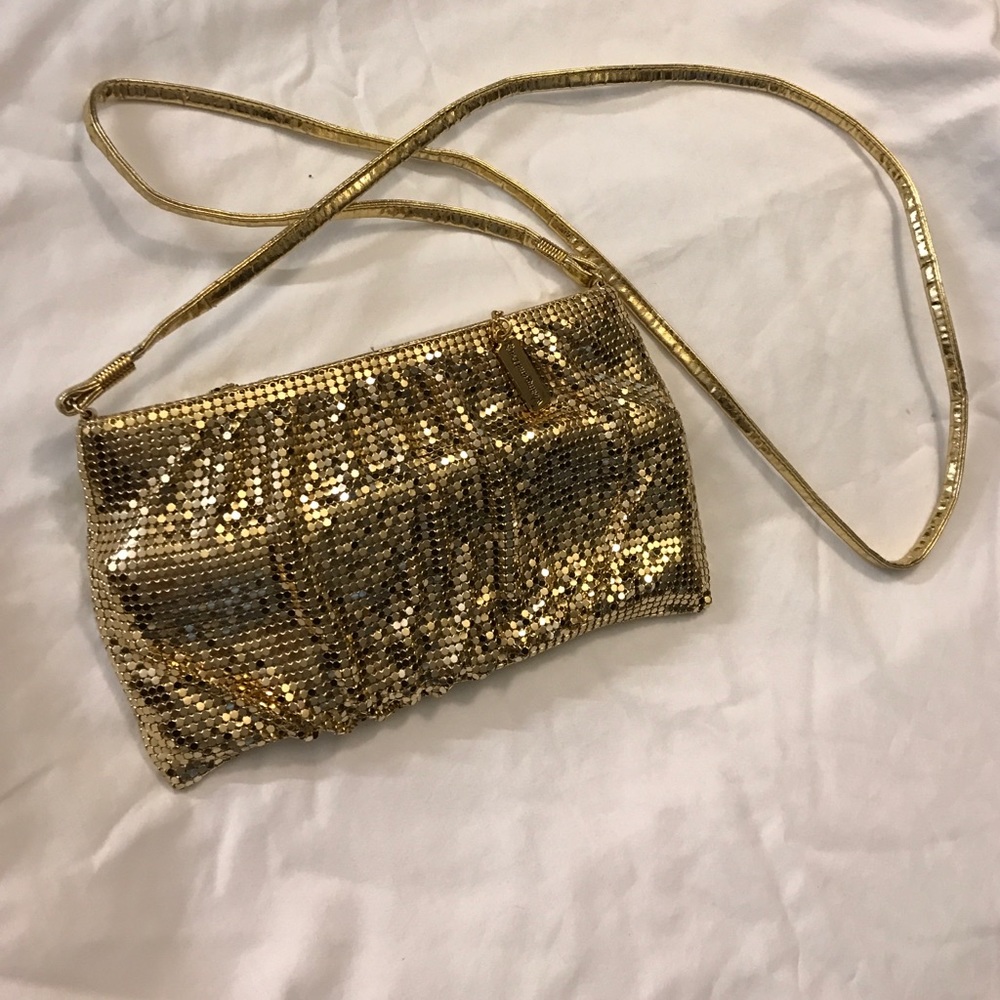 Vintage Gold Mesh Evening Bag