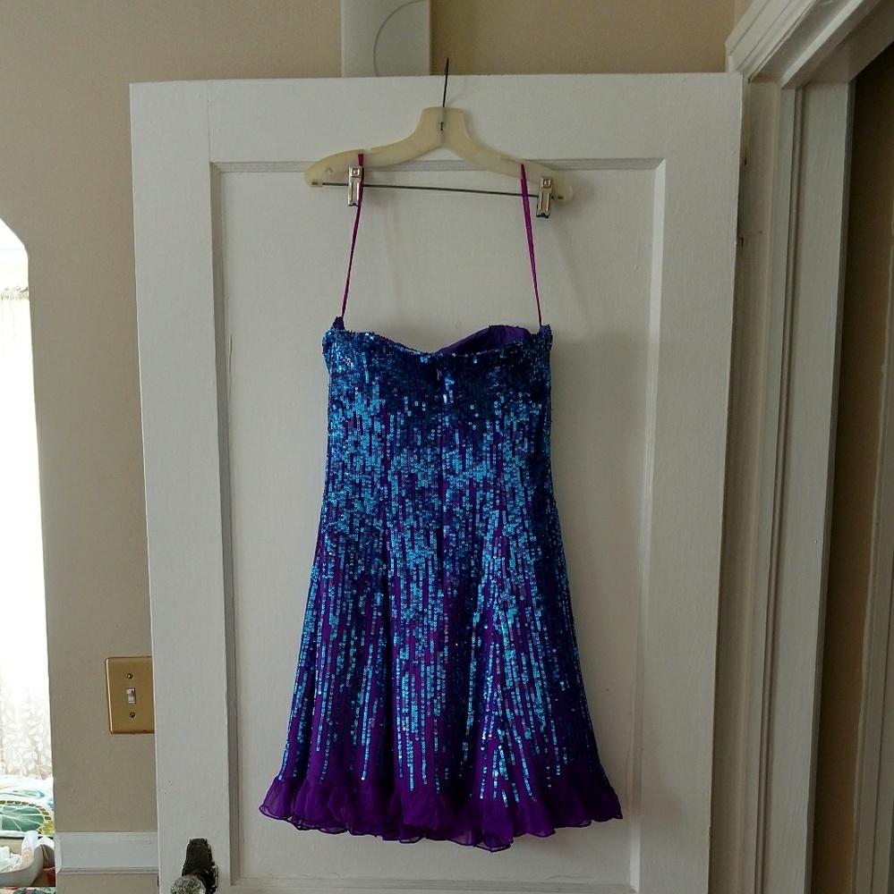 Scala Purple Sequin Dress
