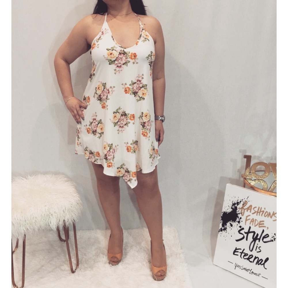 Floral print sun dress