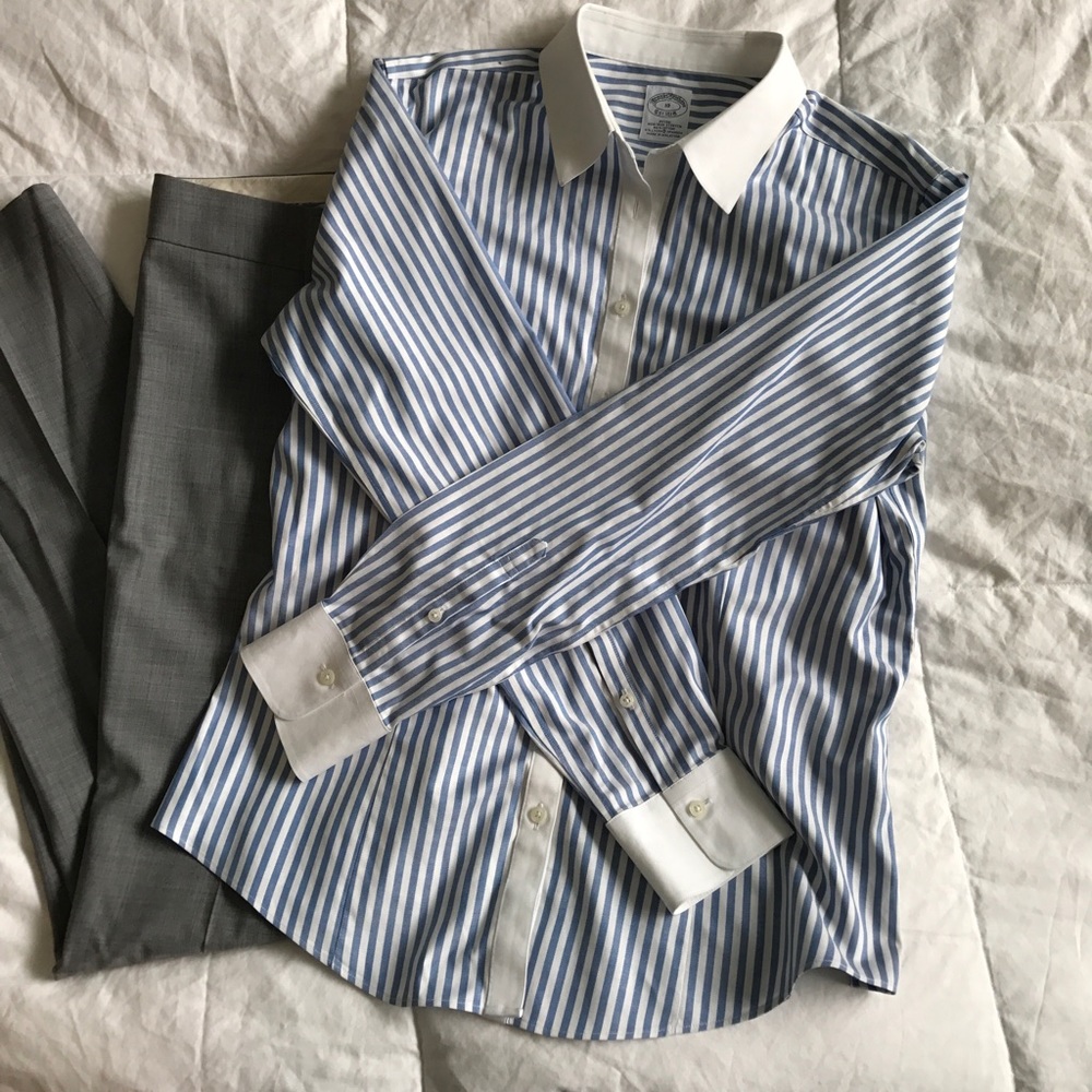 Brooks brother's fitted non iron shirt.