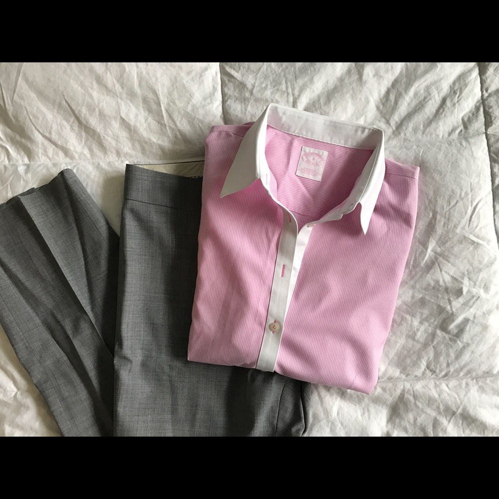 Brooks Brother's fitted non iron shirt