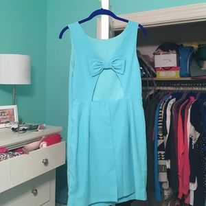 a thigh length dress