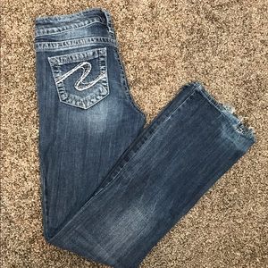 Silver Bootcut Jeans