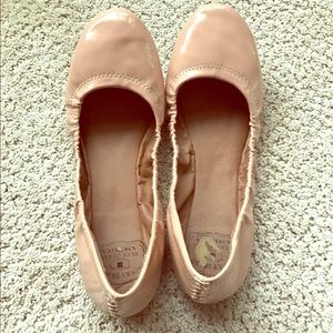 Nude ballet flats