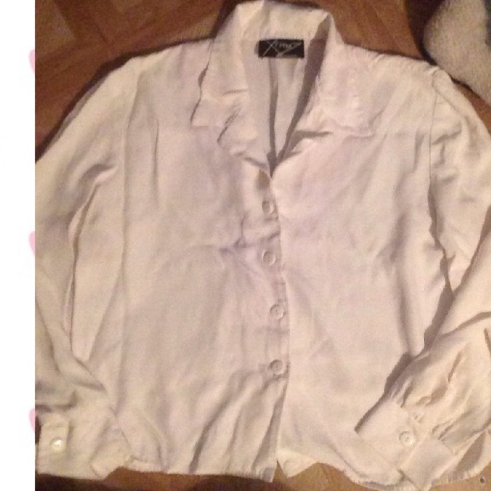 CLEARANCE**NEW !! Sexy White Button Down.