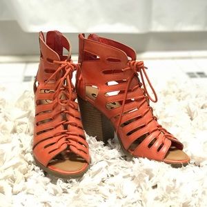 Orange Rampage Heels