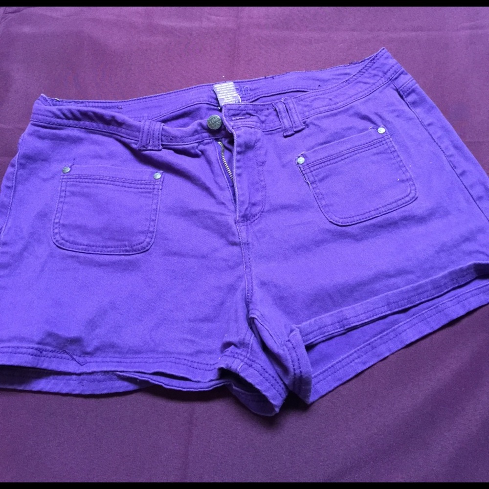 Purple shorts