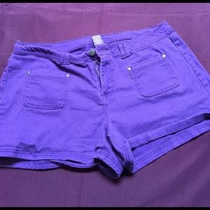 Purple shorts