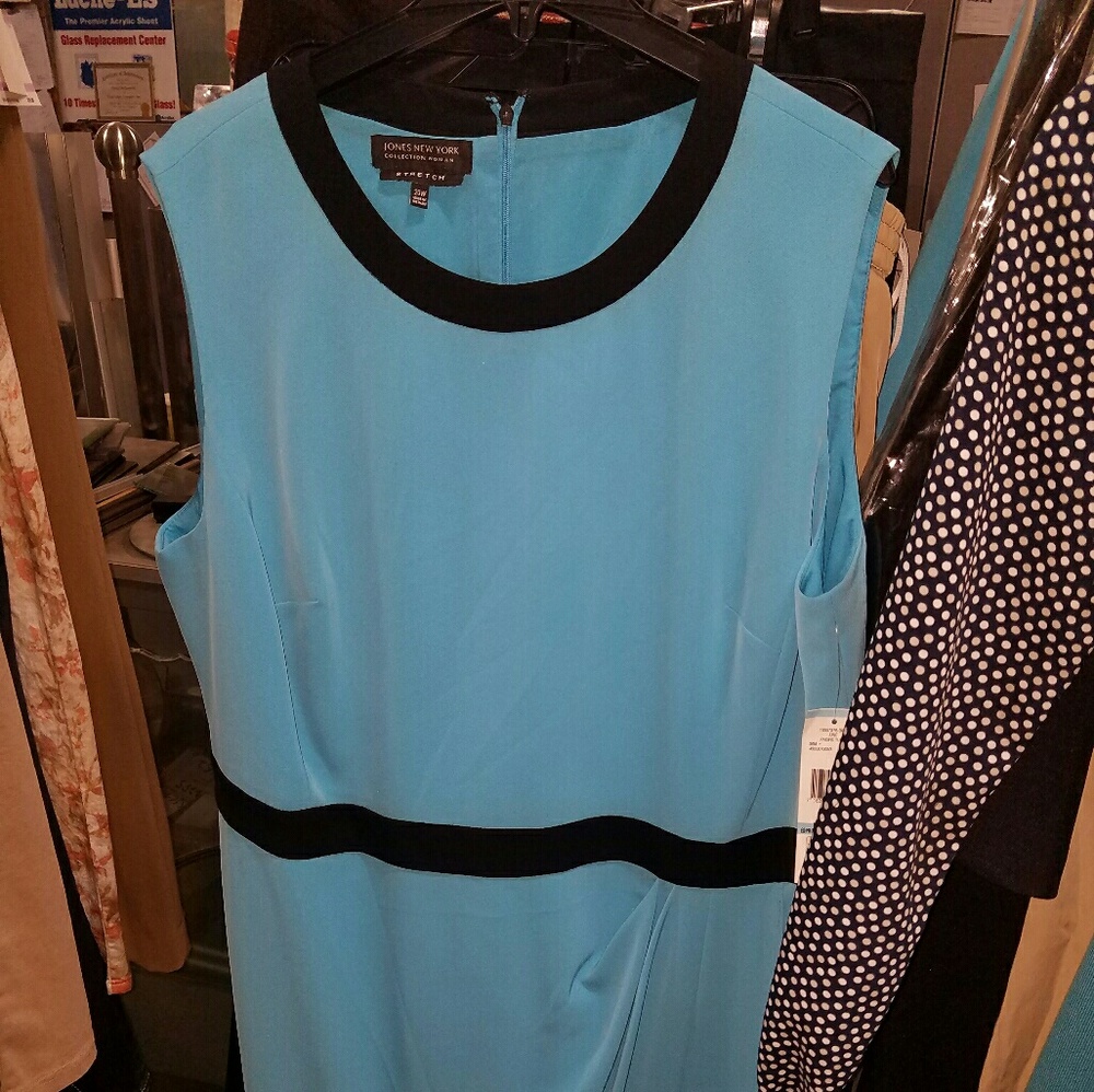 Blue and Black Stretch dress