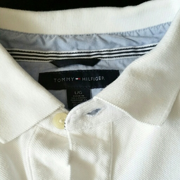 Men's S/S Tommy Hilfiger Large Polo Style Shirt - Picture 2 of 4