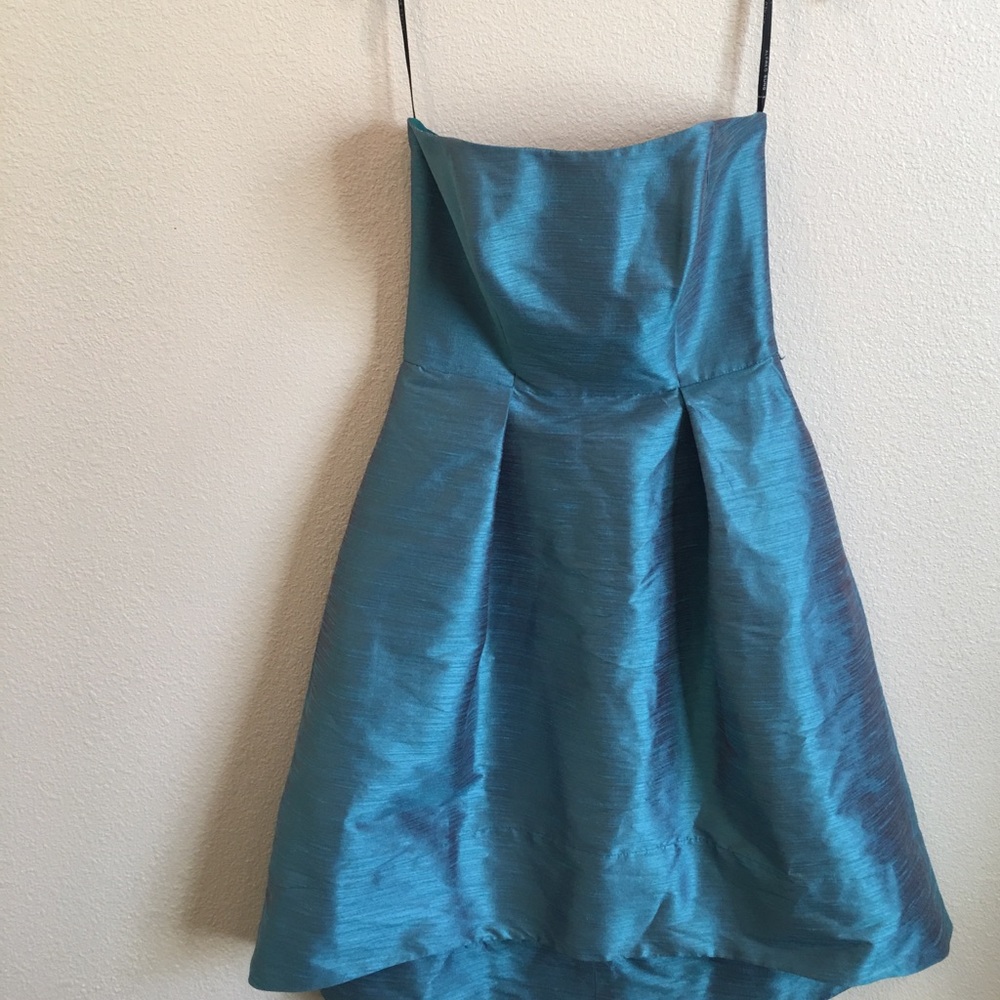 Strapless Blue Dress
