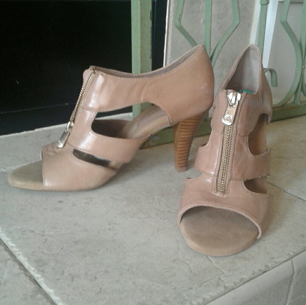 Adrienne Vittadini Open Toe Heeled Sandals