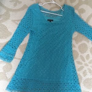 Beautiful turquoise sand studio tunic