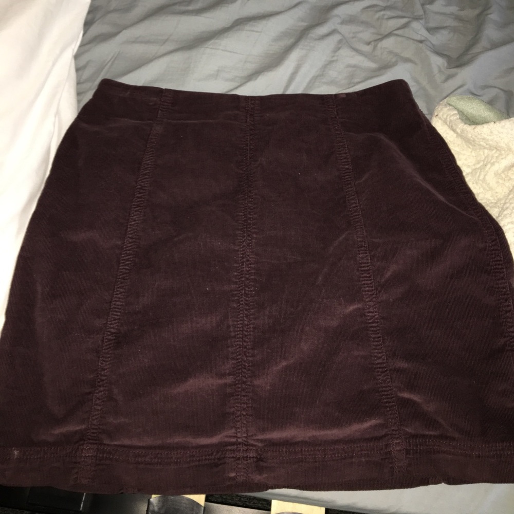 free people maroon corduroy skirt!✨🌙💫