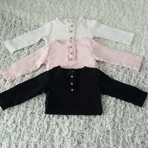 3 Piece Long-sleeved Bodysuits