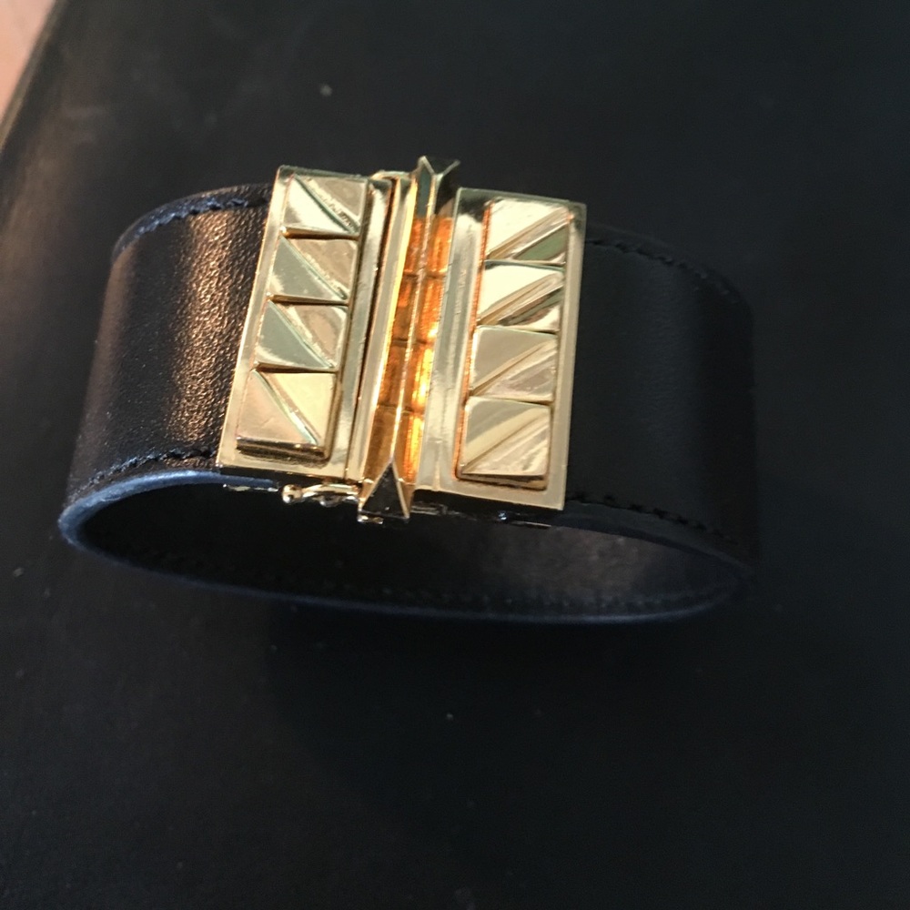 Rebecca minkoff leather cuff bracelet