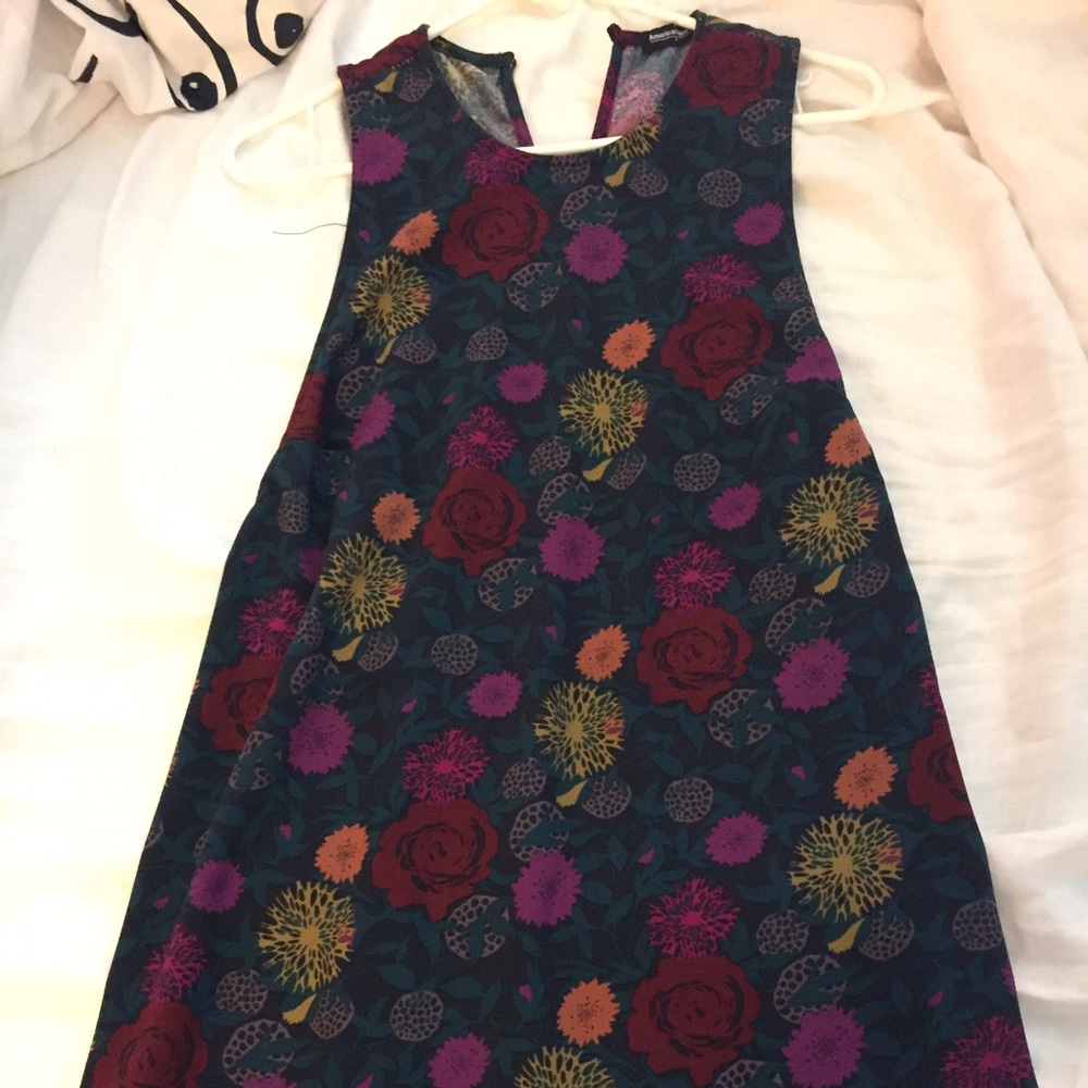 American apparel floral dress size medium