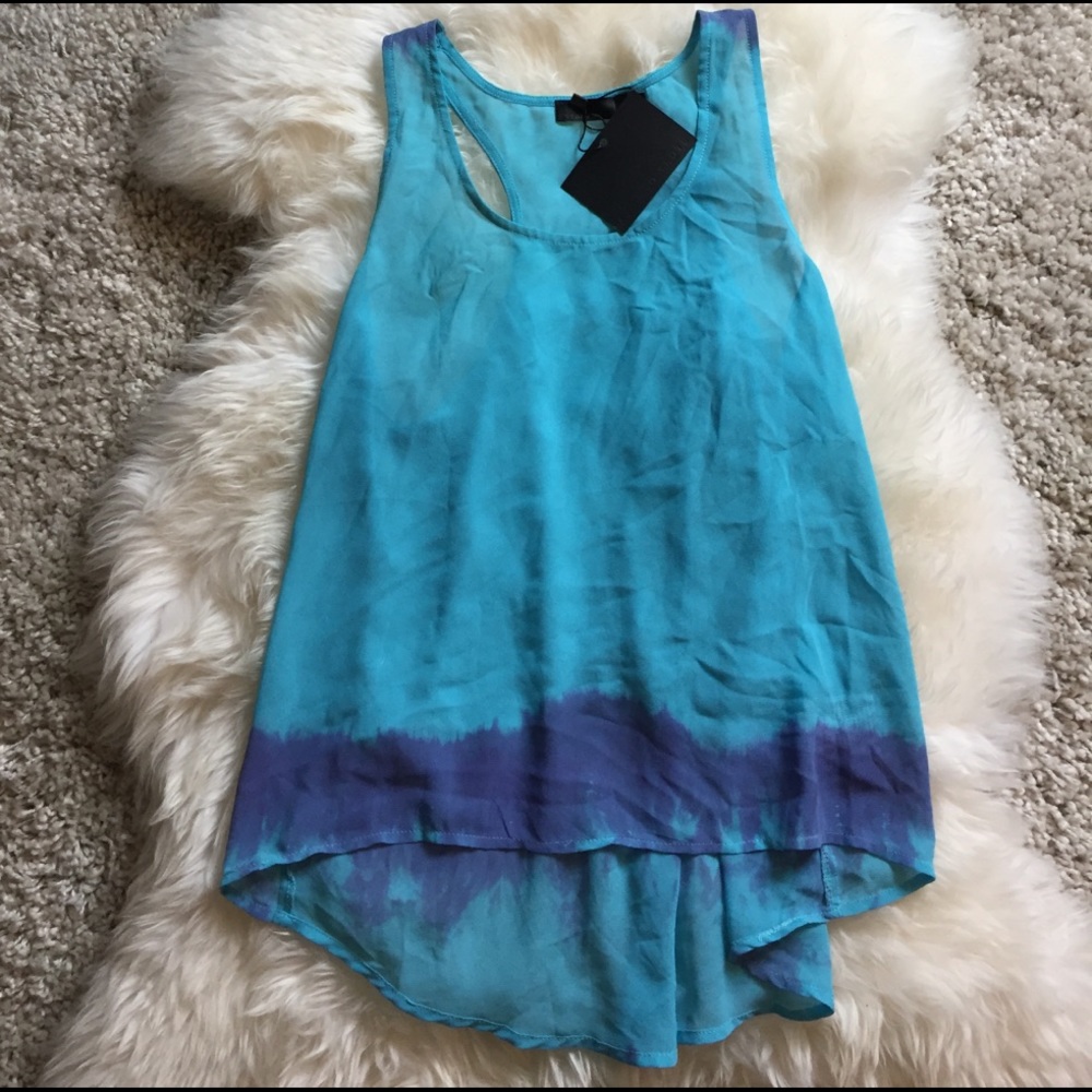 NEW LF chiffon tie-dye tank top