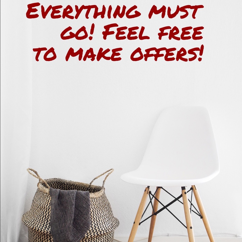 Everything must go!