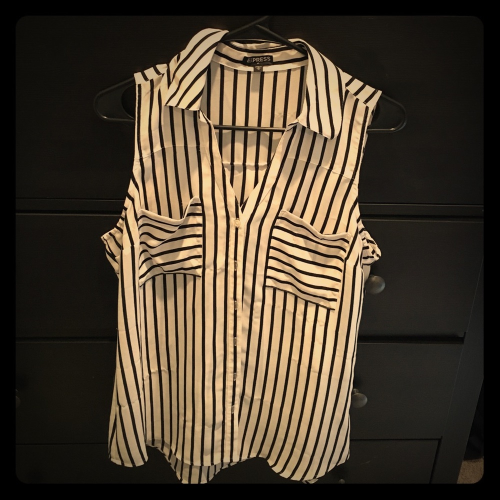 Express Button Up Tank Top