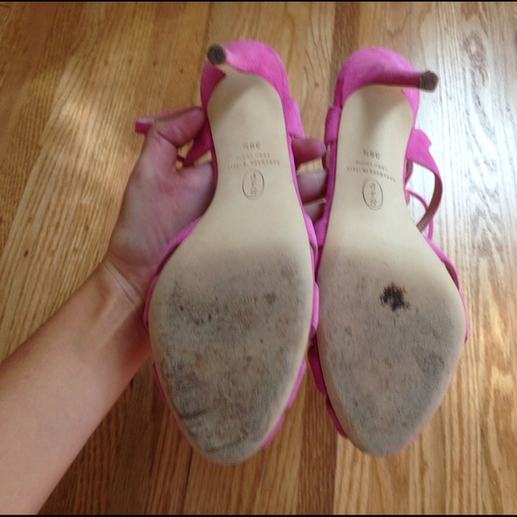 SJP heels. Pink suede. Sz 39.5. Fits a true Sz 9. - Picture 4 of 4