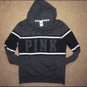 Victoria secret pink hooded sweatshirt size small.