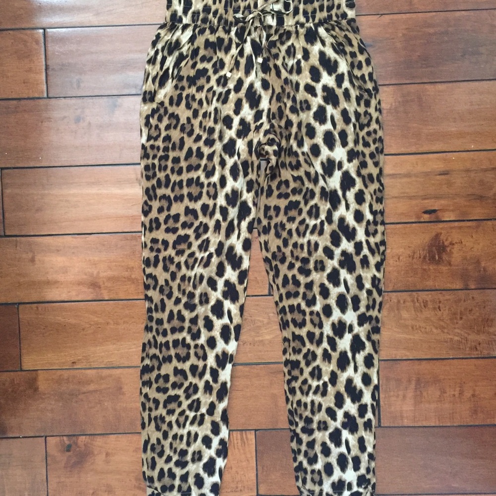 Zara leopard print pants