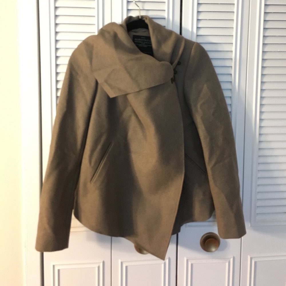 All Saints Wrap Coat. Camel.