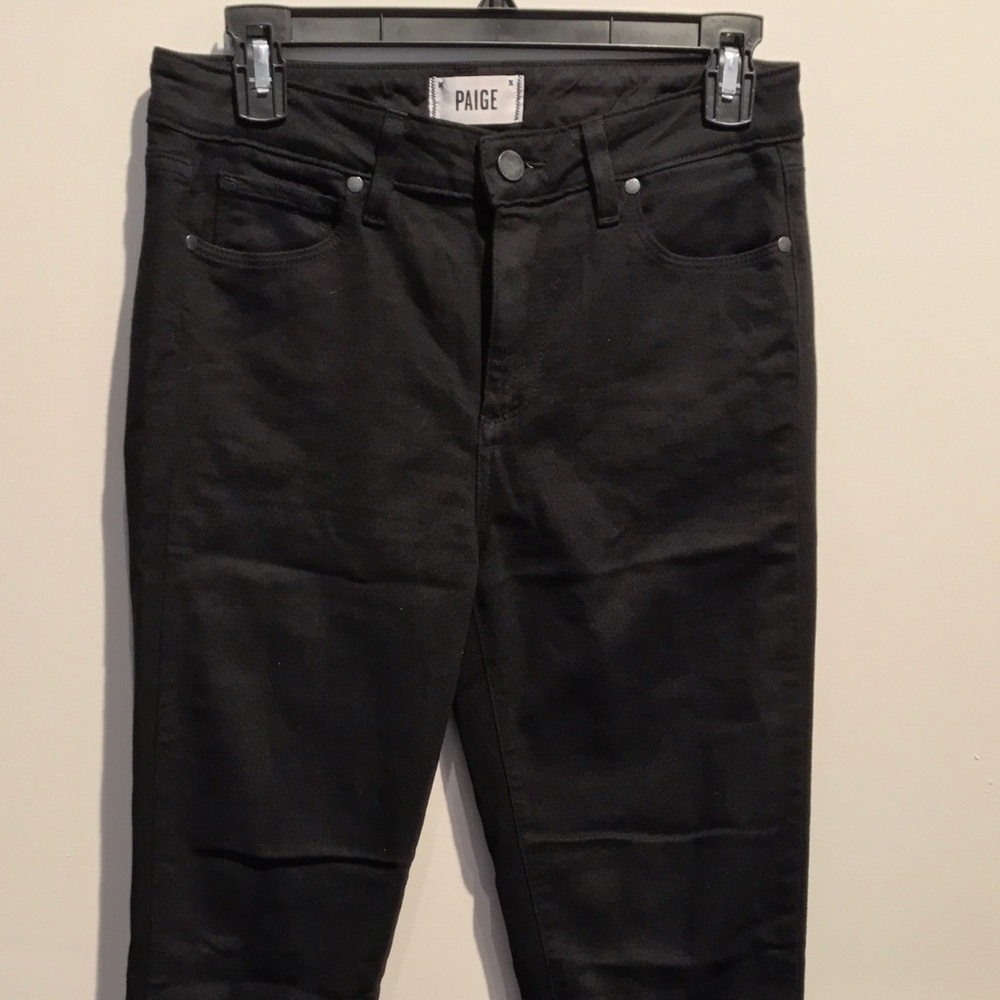 Paige Hoxton Straight Leg Jeans Black