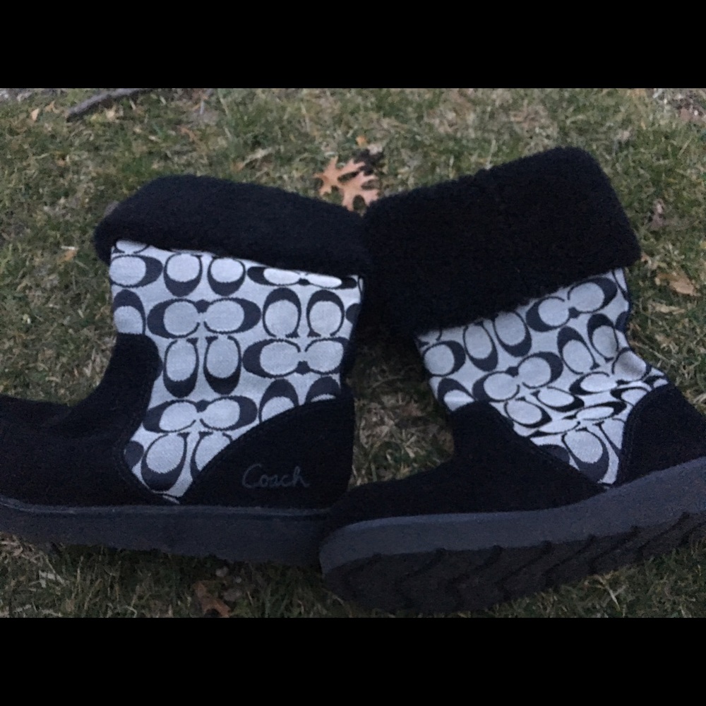 Coach boots like new