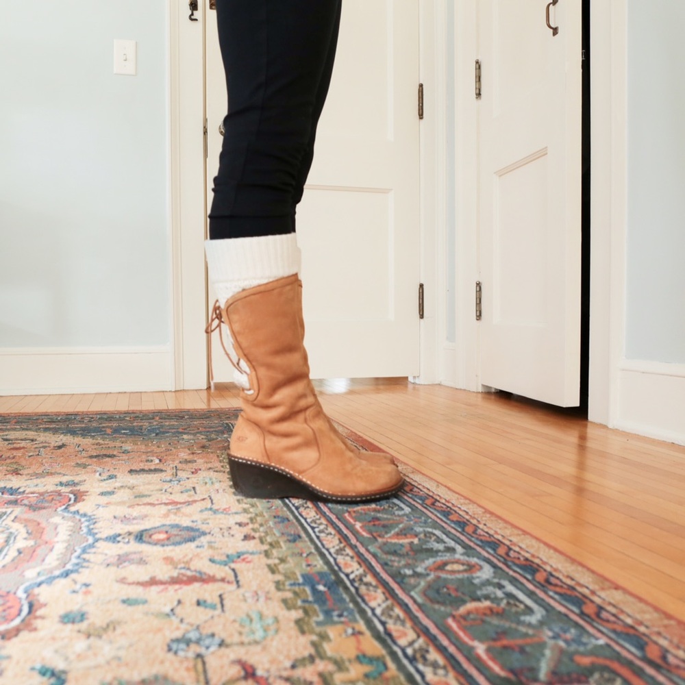 UGG Skylair Brown Suede Wedge Boots