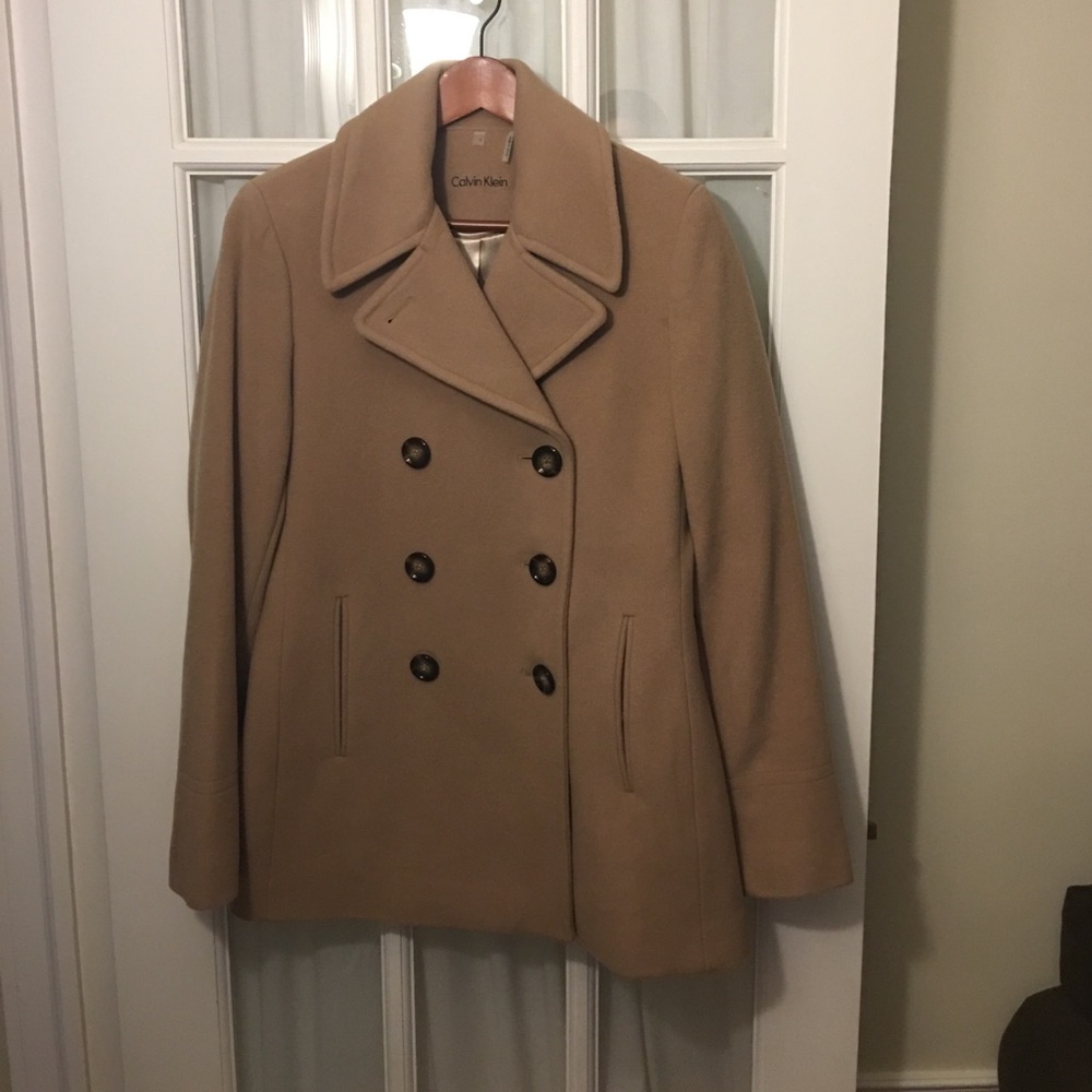 Calvin Klein Wool blend peacoat