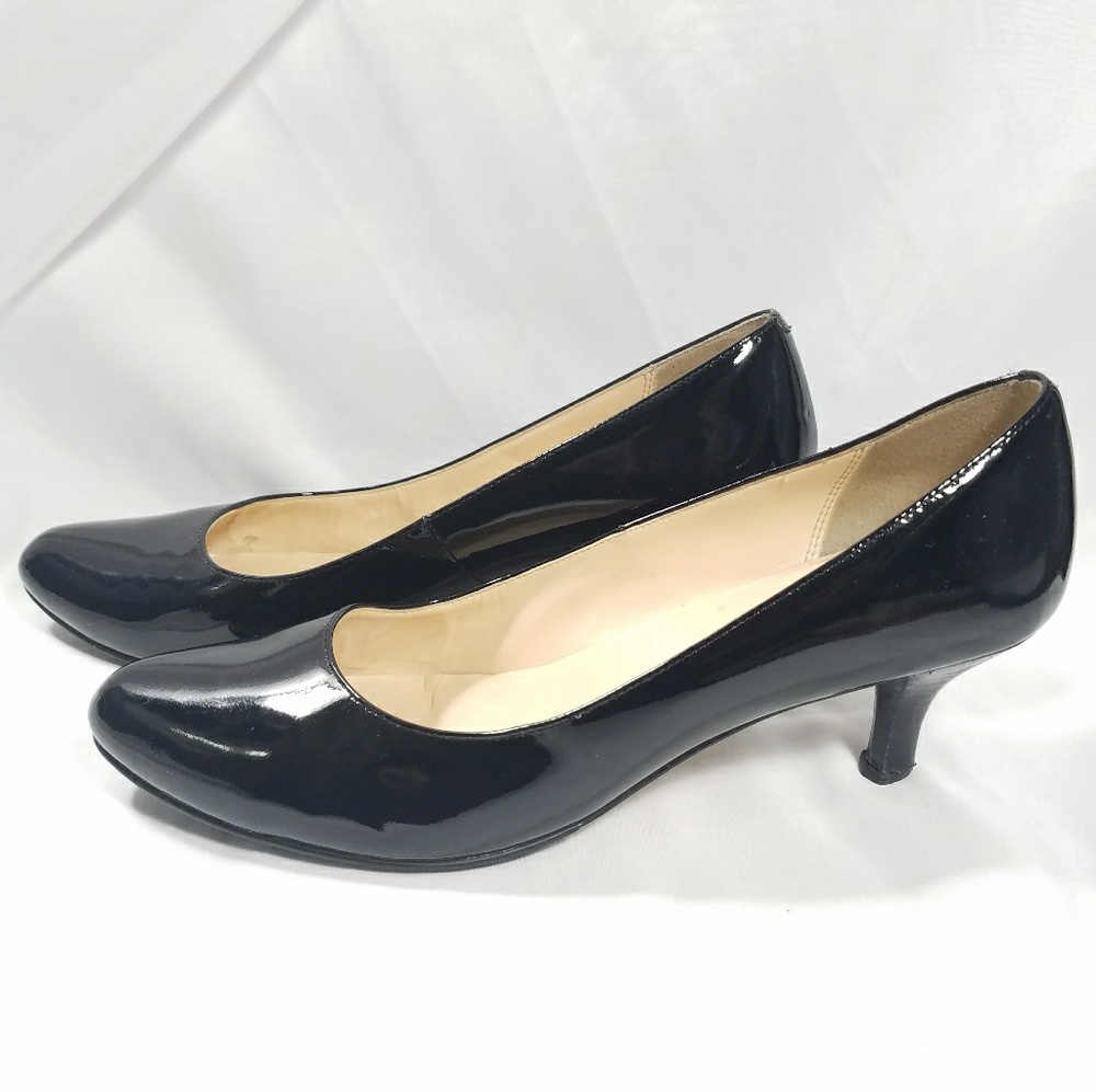 Cole Haan Leather Black Patent "Bethany' Pump