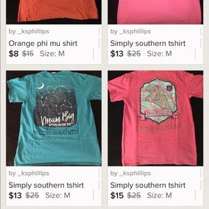 4 simply southern tshirts