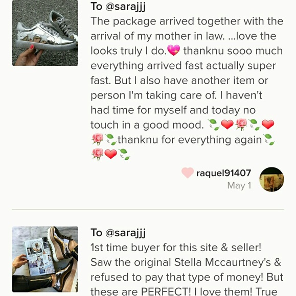 Last Size 8 🖤 Metallic Plateau Star Sneakers - Picture 4 of 8