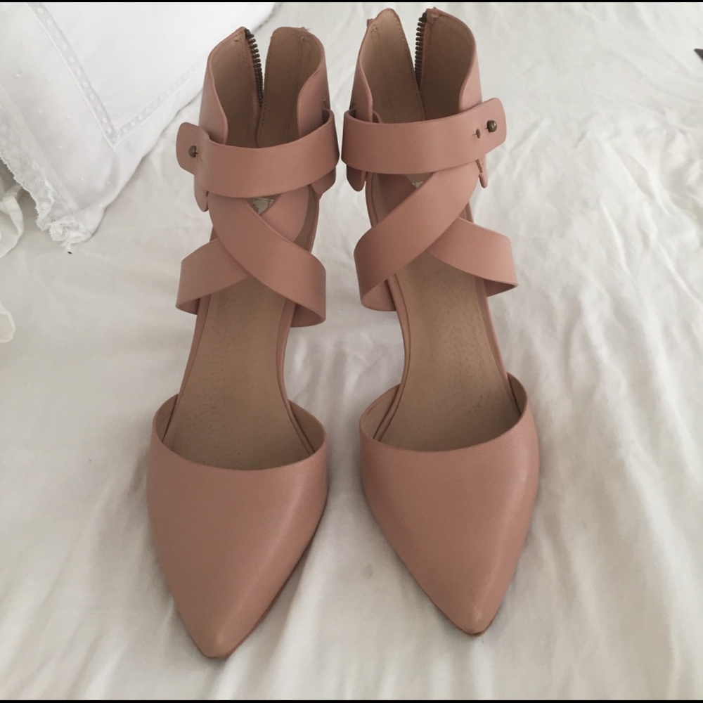 Joe's jeans nude heels