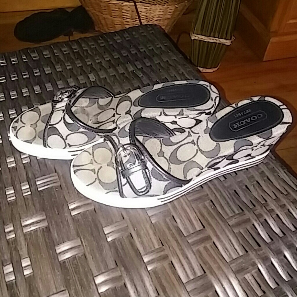 Coach wedge sandal