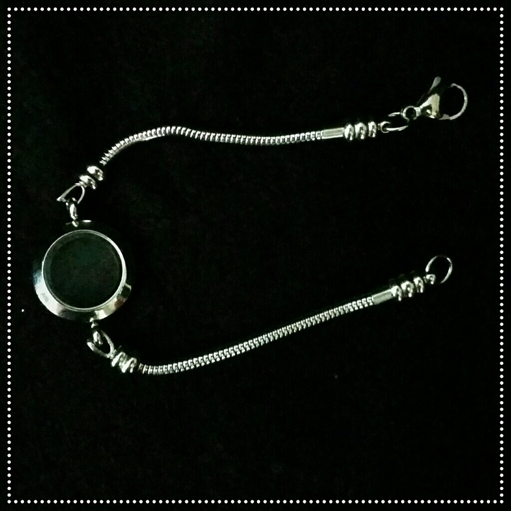 ⬇️Stainless Steel Locket Snake Charm Bracket