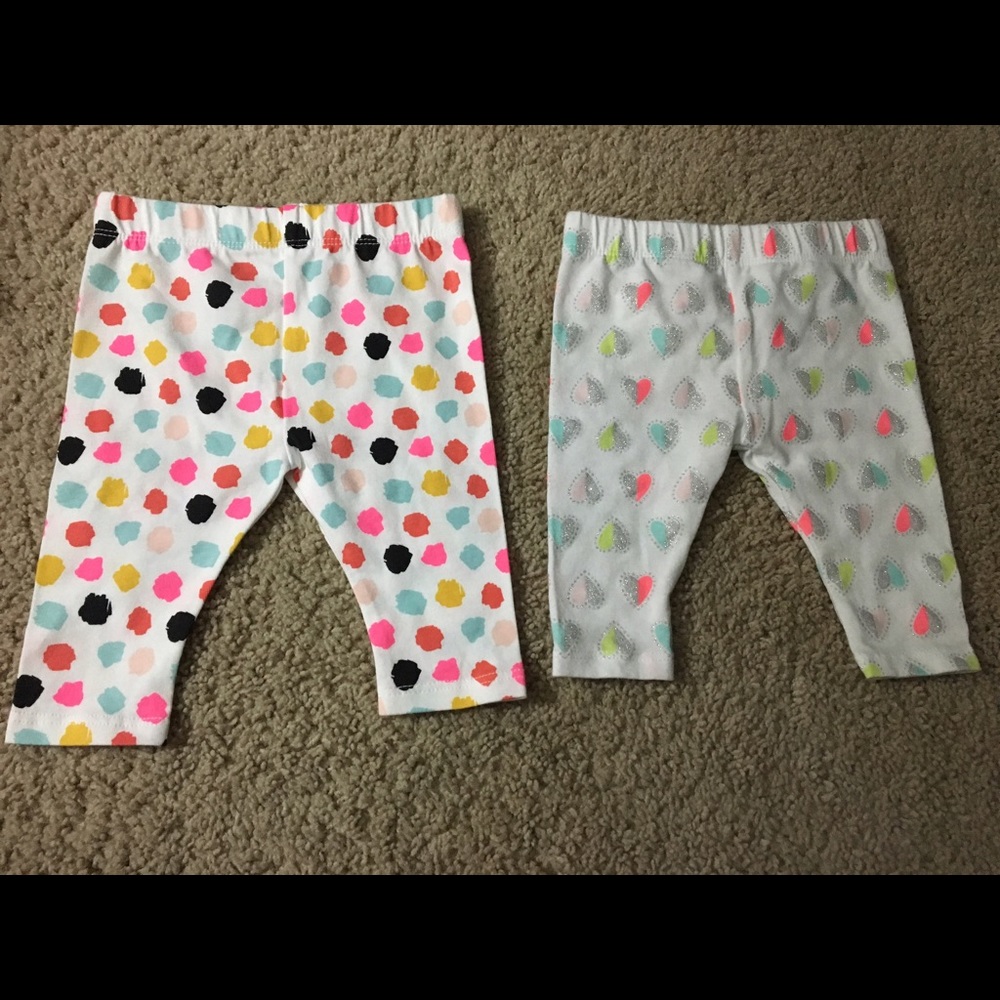 NWOT Cat and Jack leggings 0-3M
