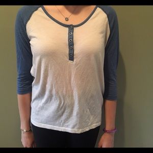 Corduroy blue and white shirt