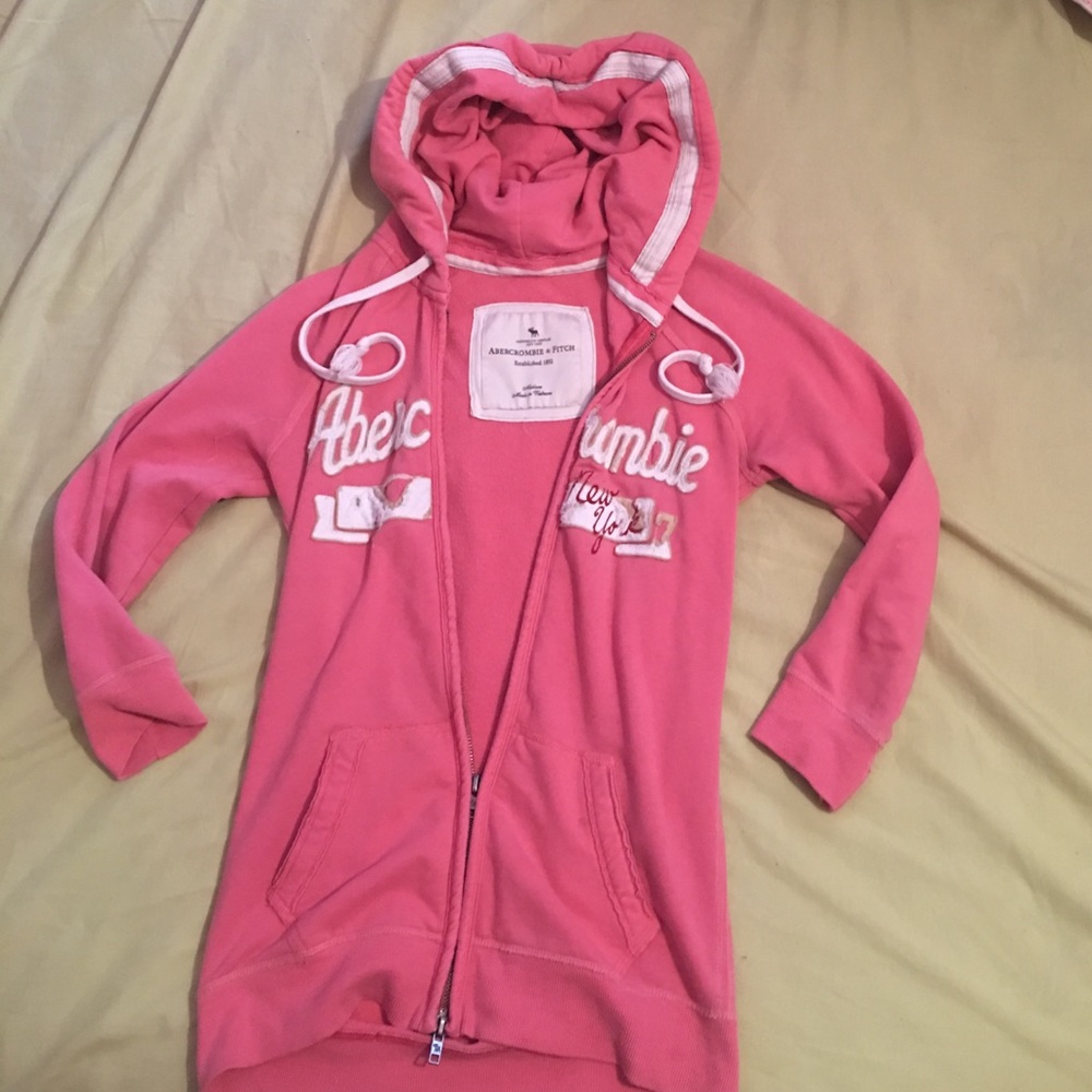 Abercrombie pink zip up