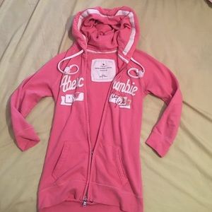 Abercrombie pink zip up