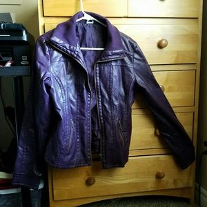 George Faux Leather Jacket