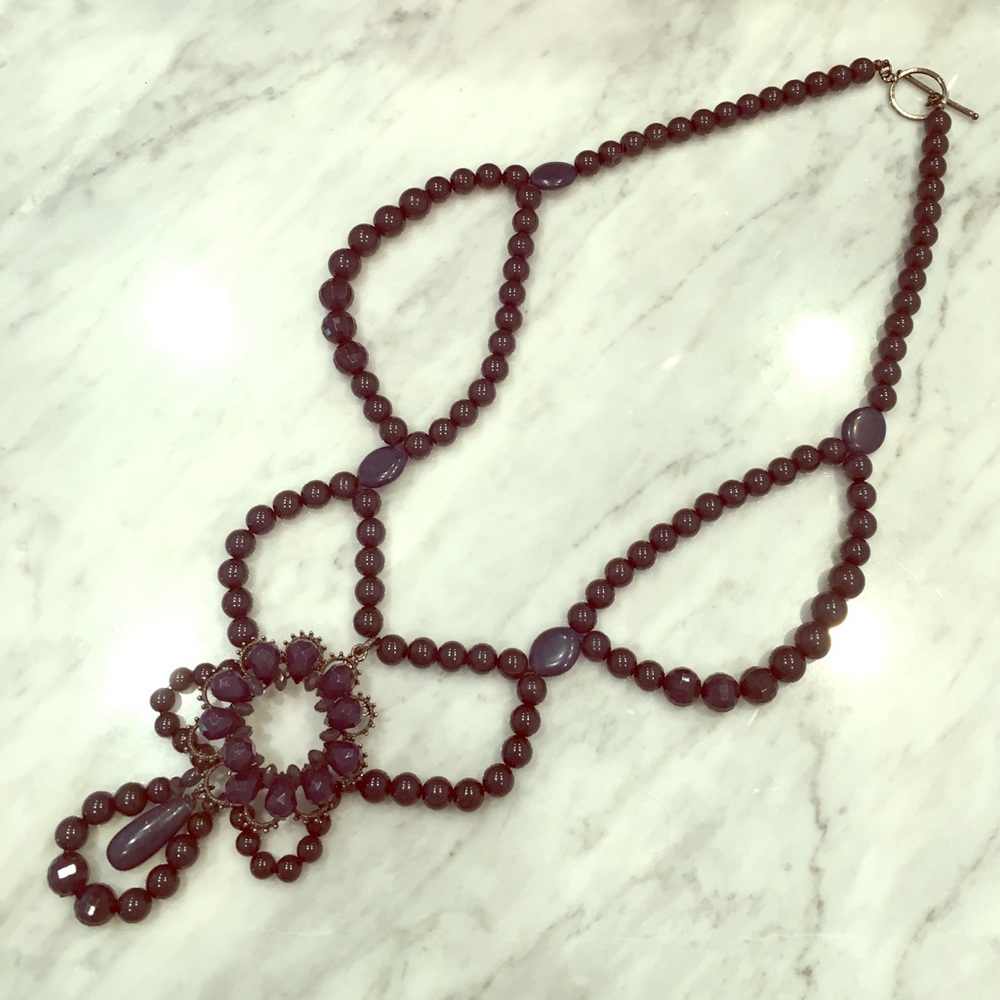 Banana Republic blue statement necklace