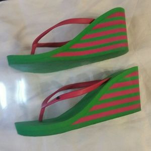 Ralph Lauren Wedge Flip Flops