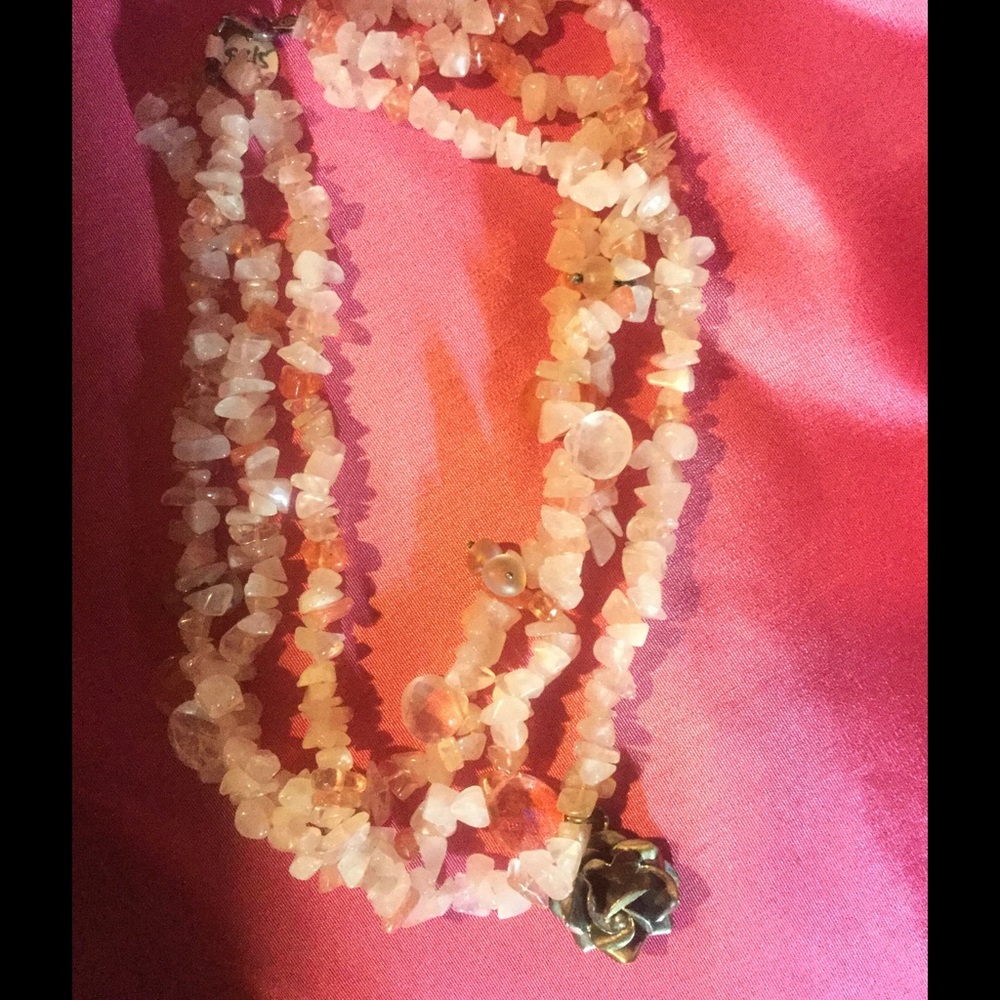 3 strand Coral necklace