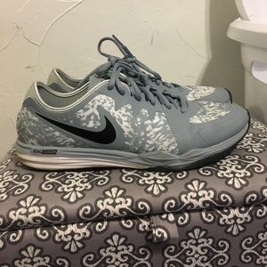 Grey and white Nike size 9