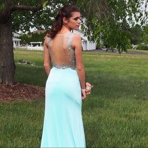 Light blue prom dress