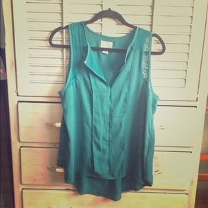 Green Chiffon Top
